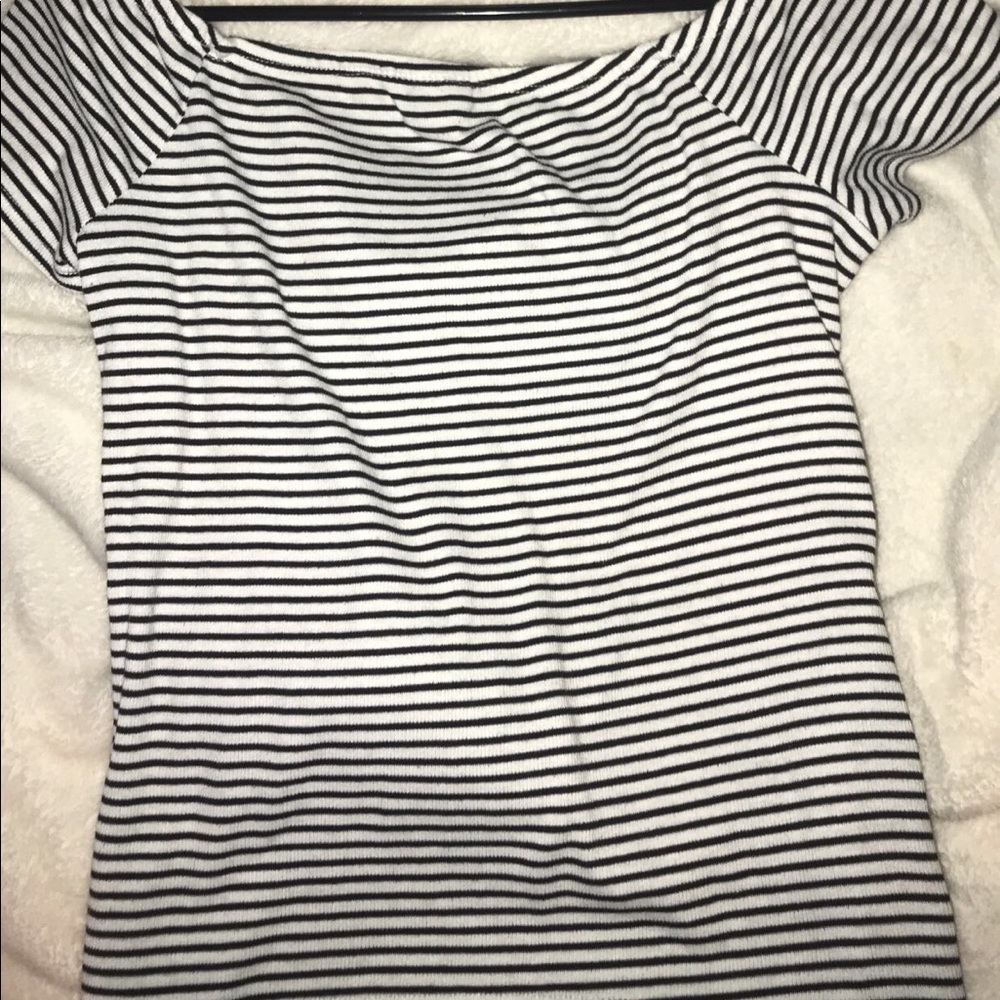 Striped Off Shoulder Top